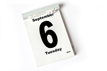 6. September 2016