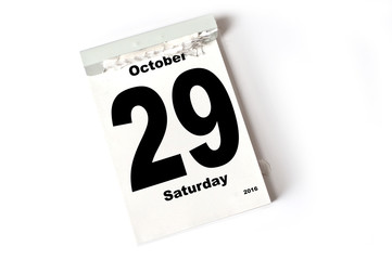 29. October 2016