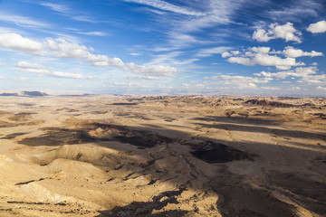 Fototapeta na wymiar Makhtesh Ramon (Ramon Crater) landscape. Negev desert. Israel
