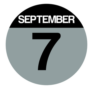 7 september calendar circle