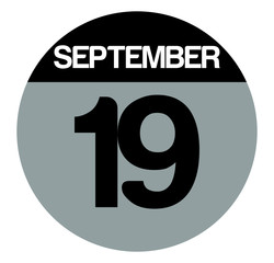 19 september calendar circle