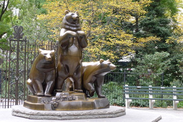 Three Bears in Central Park