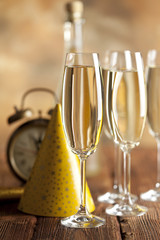New Years Eve - glasses of champagne