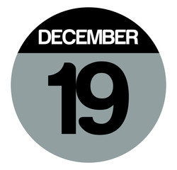 19 december calendar circle
