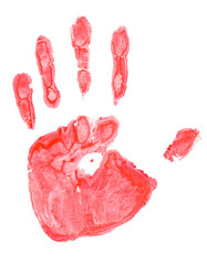 Print of a real hand