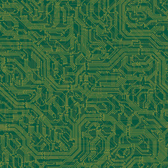 Seamless background of electrical circuit board.