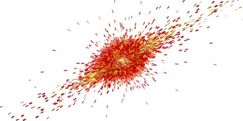 Digital sun explosion