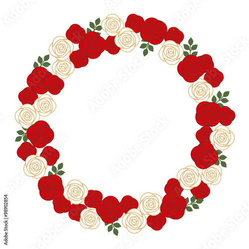 "Wreath of roses" Stock image and royalty-free vector files on Fotolia