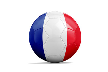 Soccer balls with team flags, Euro 2016. Group A, France