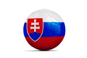 Soccer balls with team flags, Euro 2016. Group B, slovakia