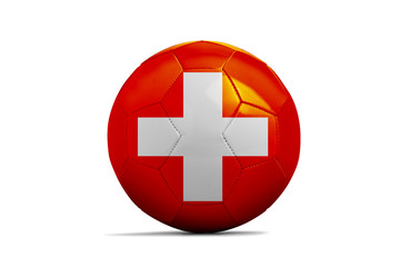 Soccer balls with team flags, Euro 2016. Group A, Swiss