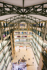 interior of modern shopping mall