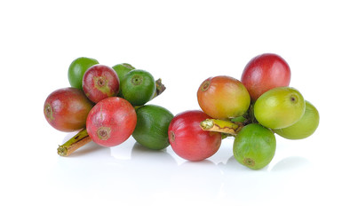 fresh Coffee bean on white background