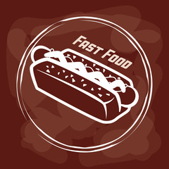 Fast food icons design 