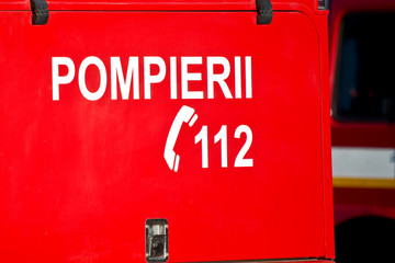 Fototapeta premium East Europe firefighters