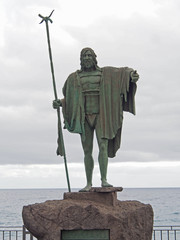 Guerrier Guanche &agrave; Santa Cruz Tenerife