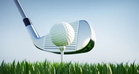 Foto auf Acrylglas Golf Motiv Golfclub