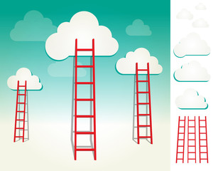Ladders to the clouds concept set