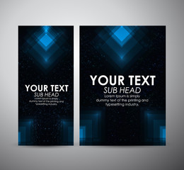 Abstract blue squares. Graphic resources design template. Vector illustration