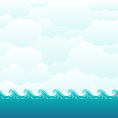 Beautiful sea and sky