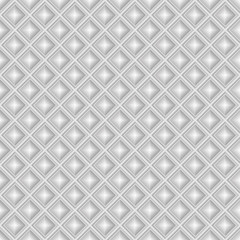 Seamless white geometric pattern, diamonds, squares, 3D tiles, vector. Endless texture can be used for wallpaper, pattern fills, web page  background,surface textures.