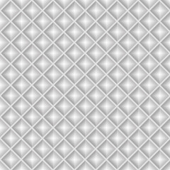 Seamless white geometric pattern, diamonds, squares, 3D tiles, vector. Endless texture can be used for wallpaper, pattern fills, web page  background,surface textures.