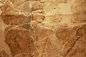 Egyptian wall carving fr