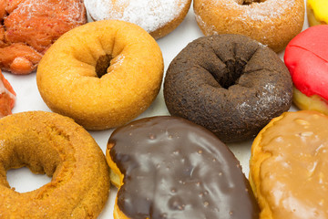 Assorted donuts in box