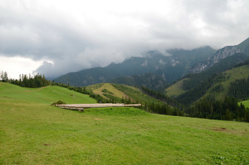 Fototapeta na wymiar Mountain landscape (the Tatras in Slovakia)