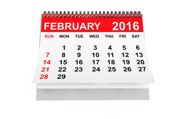 Calendar February 2016