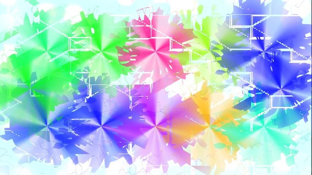 Festive animation with flashes of colour for party background