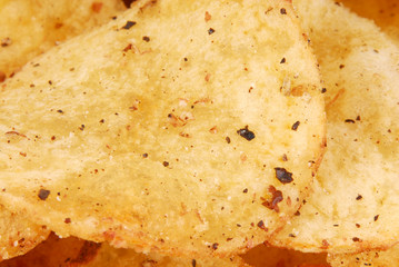 chips crisps on plate texture