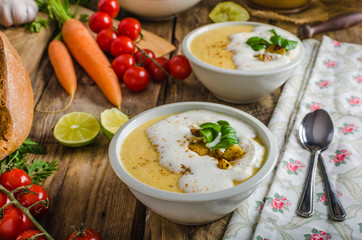 Creamy celery soup