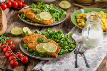 True Viennese schnitzel