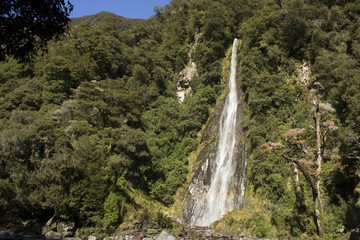 Cascada en Nueva Zelanda