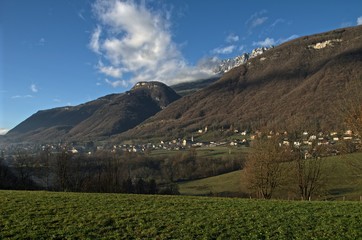 Fototapeta na wymiar Vallée du Grésivaudan - Isère.