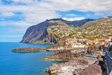Fototapeta premium Cabo Girao / harbor Camara de Lobos, Madeira