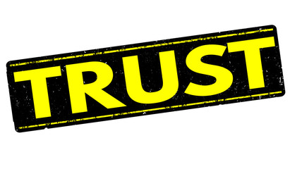 Trust grunge stamp