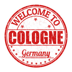 Welcome to Cologne stamp