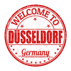 Welcome to Düsseldorf stamp