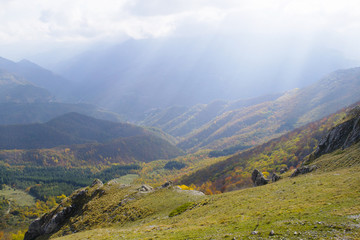 Fototapeta premium Parco nazionale dei Monti Sibillini in Italia