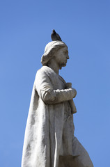 Bird and sculpture in La Paz, Bolivia