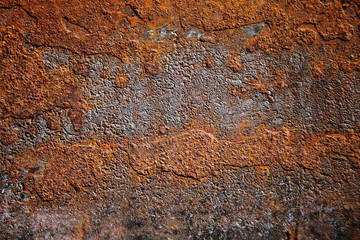 Grunge texture of old rusty metal with scratches