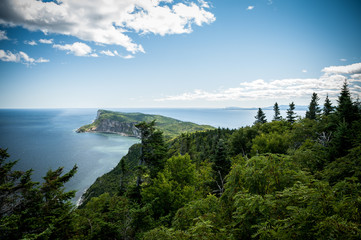 Fototapeta na wymiar Forillon National Park scenic view, Gaspe peninsula, Quebec, Canada