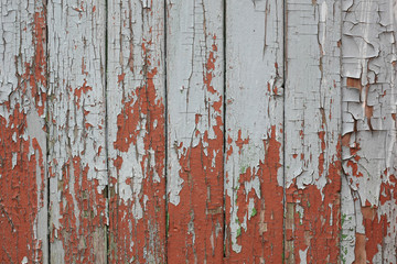 cracked paint on old boards. background.