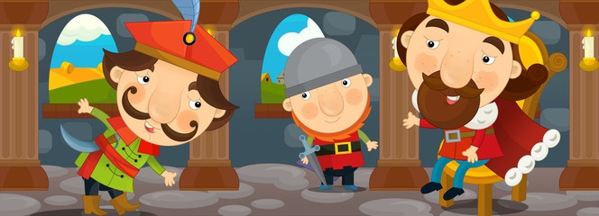 Cartoon scene for different fairy tales - illustration for the children