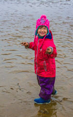 Mädchen im Watt, Wremen, Nordsee