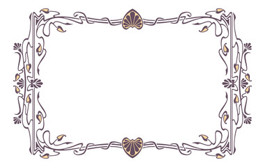 Art nouveau picture frame