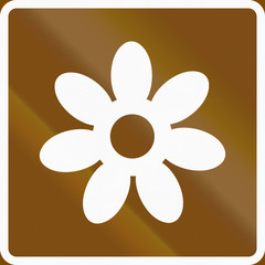 Road sign used in Sweden - Tourist route