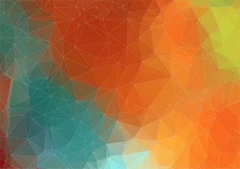 Foto auf Alu-Dibond Abstract retro color triangle background © igor_shmel